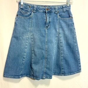 BILL BLASS JEANS A-Line Denim Skirt Size 6